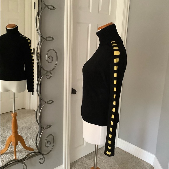 Carlisle Turtleneck with Sharp Sleeve Detail - Picture 2 of 5